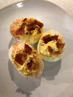 A picture of Jalapeño Popper Deviled Eggs.