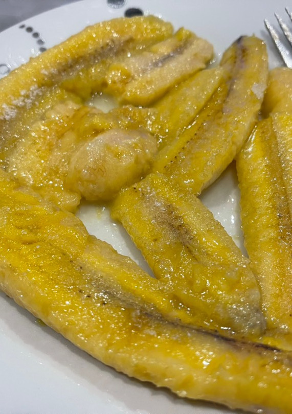 Una foto de Plátanos fritos dulces