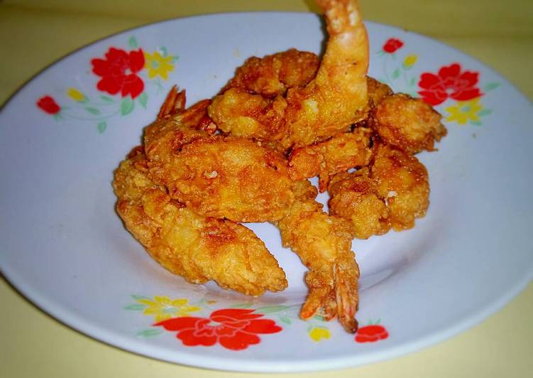Langkah Mudah untuk Menyiapkan Udang goreng crispy bumbu dapo ❤😁 Anti Gagal