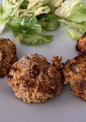 Une photo de Boulette frikadeller à l’air fryer
