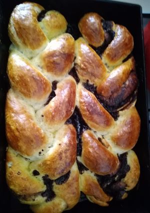 Kakaós fonott kalács recept fotója