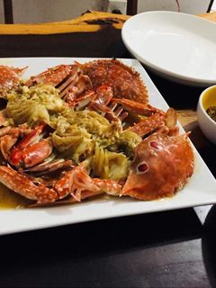 Hình của món Ghẹ Rang Me.