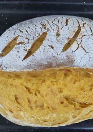 Foto resep Roti sourdough Labu kuning