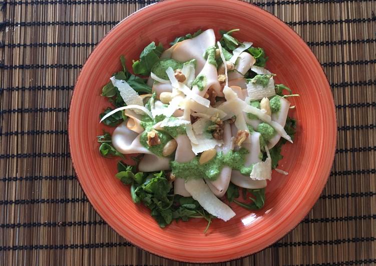 Piatto freddo facilissimo tacchino rucola e frutta secca