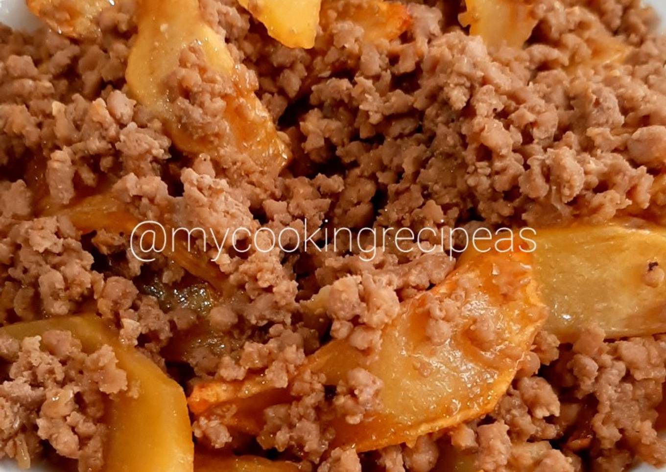 Tumis daging sapi kentang