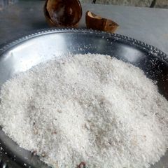 A picture of Homemade dessicated coconut#authors marathon.