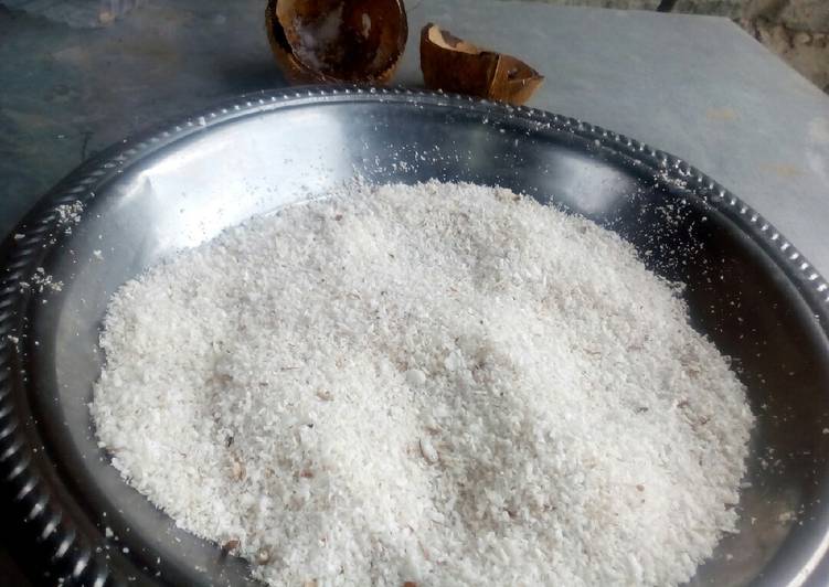 Recipe of Favorite Homemade dessicated coconut#authors marathon