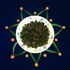 A picture of Aloo Bhindi Fry.