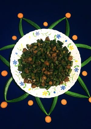 A picture of Aloo Bhindi Fry.
