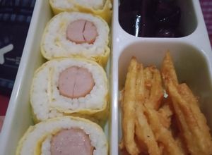 Foto resep Bekal anak TK nasi gulung