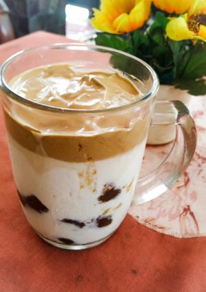 Foto resep Dalgona Coffe with boba