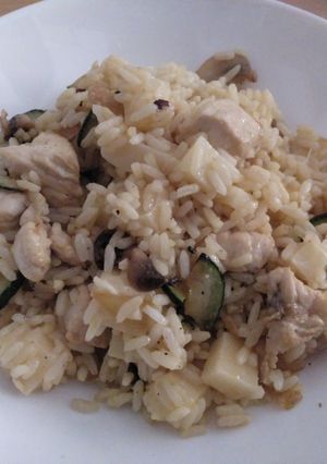 Una foto de Arroz templado