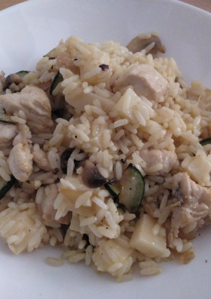 Una foto de Arroz templado