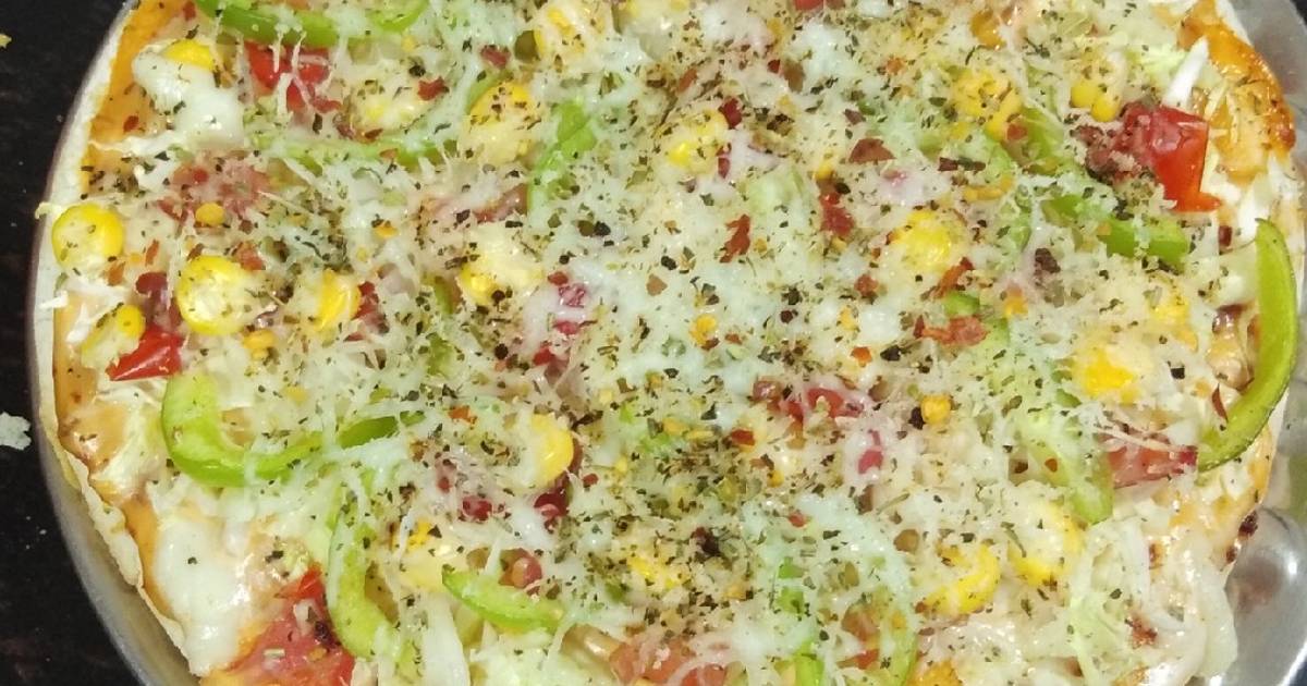 Corn Cheese Pizza Recipe By Charmi Vala Cookpad