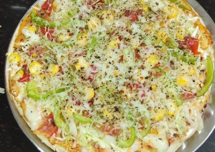 Recipe of Ultimate Corn cheese pizza