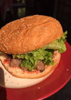Hình của món Hamburger bò.