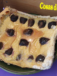Una foto de Tarta de higos con crema pastelera