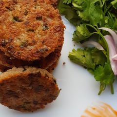 A picture of Broken wheat Paneer Kebabs.