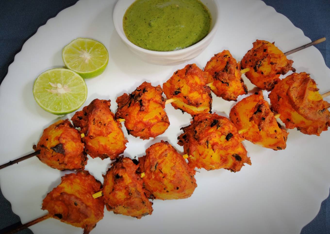 Tandoori Aloo Recipe In Oven | How To Make Street Style Potato Tandoori Recipe