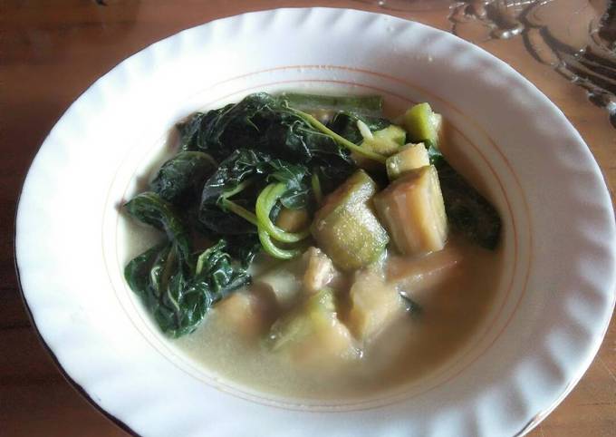 Sayur Bobor Bayam Terong dan Labu Siam