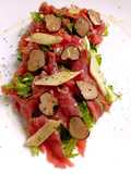 Insalata di Carne Cruda Sedano Croccante e Tartufo Nero