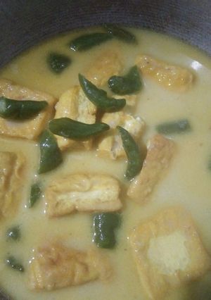 Foto resep Sayur tahu santan cabe ijo