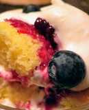 Lemon Cake Trifle with Berry Compote & Vanilla Mascarpone Whipped Cream