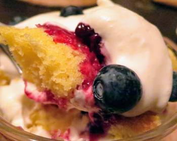 Ultimate Serving Recipe Lemon Cake Trifle with Berry Compote  Vanilla Mascarpone Whipped Cream Savory Delicious