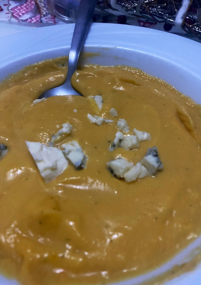 Una foto de Crema de calabaza