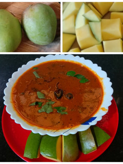 மாங்காய் கார குழம்பு(mango kara kulambu recipe in tamil) செய்முறை முக்கிய புகைப்படம்