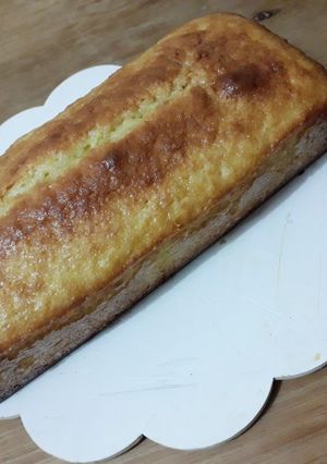 Una foto de Budín de vainilla con crema de leche ♡