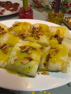 Una foto de Bacalao al pil pil