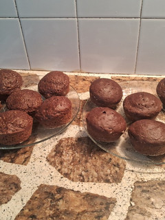 Una foto de Muffins veganos de chocolate y avena