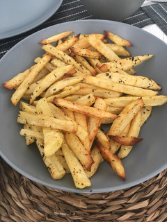 Una foto de Patatas fritas al horno crujientes