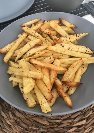 Una foto de Patatas fritas al horno crujientes