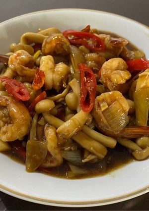 Foto resep Udang Jamur