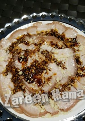 蒜泥白肉 的食譜成品照片