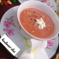 A picture of Kashmiri chai.