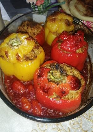 صورة لوصفة فلافل بالارز واللحم المفروم (الكفتة)