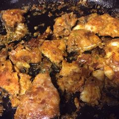 A picture of Fish fried in coconut milk.