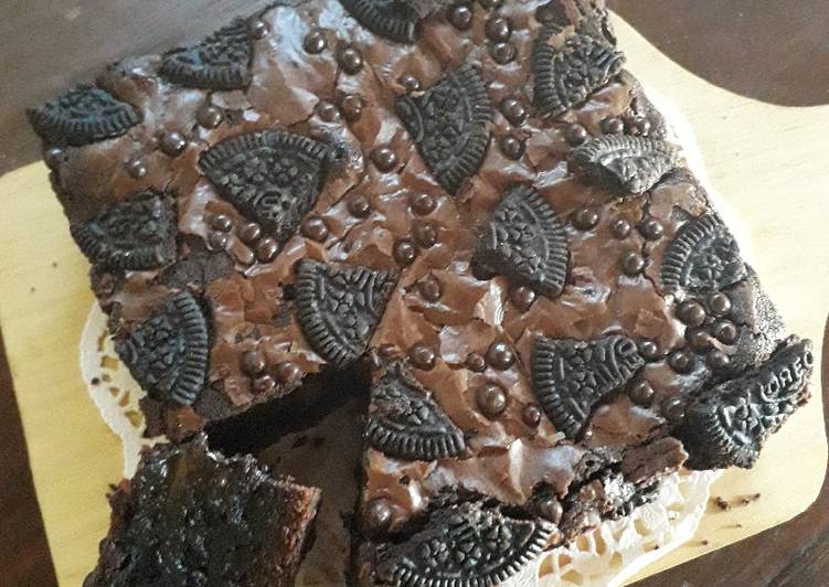 Resep 223.Triple Fudge Brownie Anti Gagal