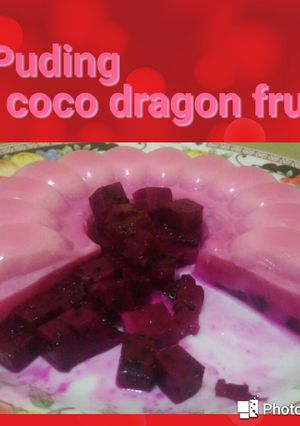 Foto resep Puding coco dragon fruit