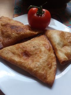 Tortilla táskák recept fotója