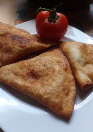 Tortilla táskák recept fotója