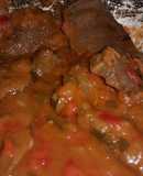 Lengua de res en salsa