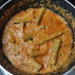 A picture of Mulakkaya gujju recipe.
