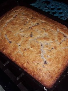A picture of Banana walnut cranberry bread.