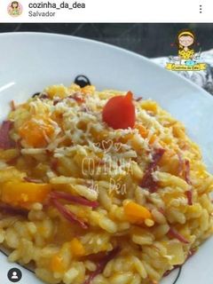 Foto de Risoto de abóbora com carne seca