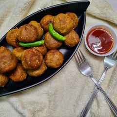 A picture of Raw Banana Cutlet.