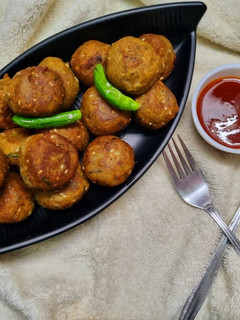 A picture of Raw Banana Cutlet.